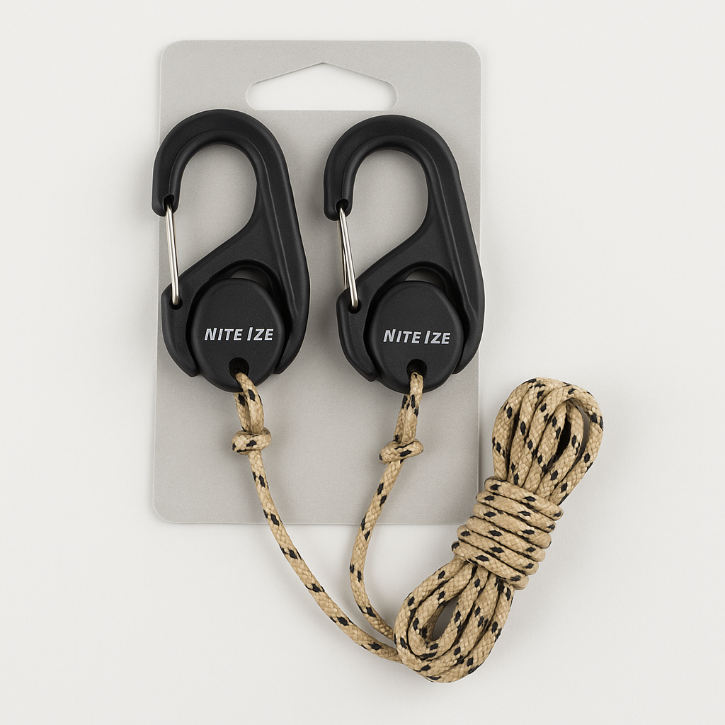 Nite Ize CamJam Carabiner Cord Tightener with Rope 2 Pack