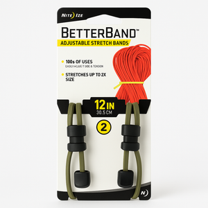 Nite Ize Betterband Adjustable Stretch Bands 12 Inches 2 Pack Foliage