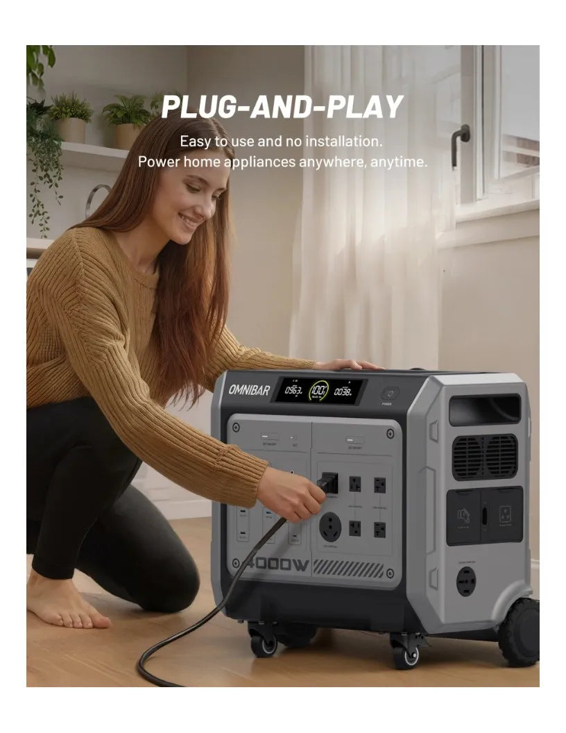 Vanta 4000 Portable Power Station 4096Wh, 4000W (Peak 4096W)