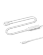 Belkin 2In1 Usb C To Usb C Cable 5Ft White Fast Charge Sync