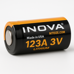 Nite Ize Lithium CR123 Batteries 2 Pack Ten Year Shelf Life