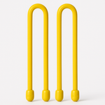 Nite Ize 12 Inch Yellow Gear Tie 2 Pack Reusable Rubber Twist Ties