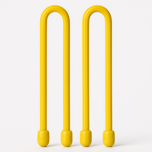 Nite Ize 12 Inch Yellow Gear Tie 2 Pack Reusable Rubber Twist Ties