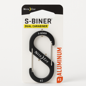 Nite Ize S-Biner Size 3 Aluminum Dual Carabiner Charcoal Grey