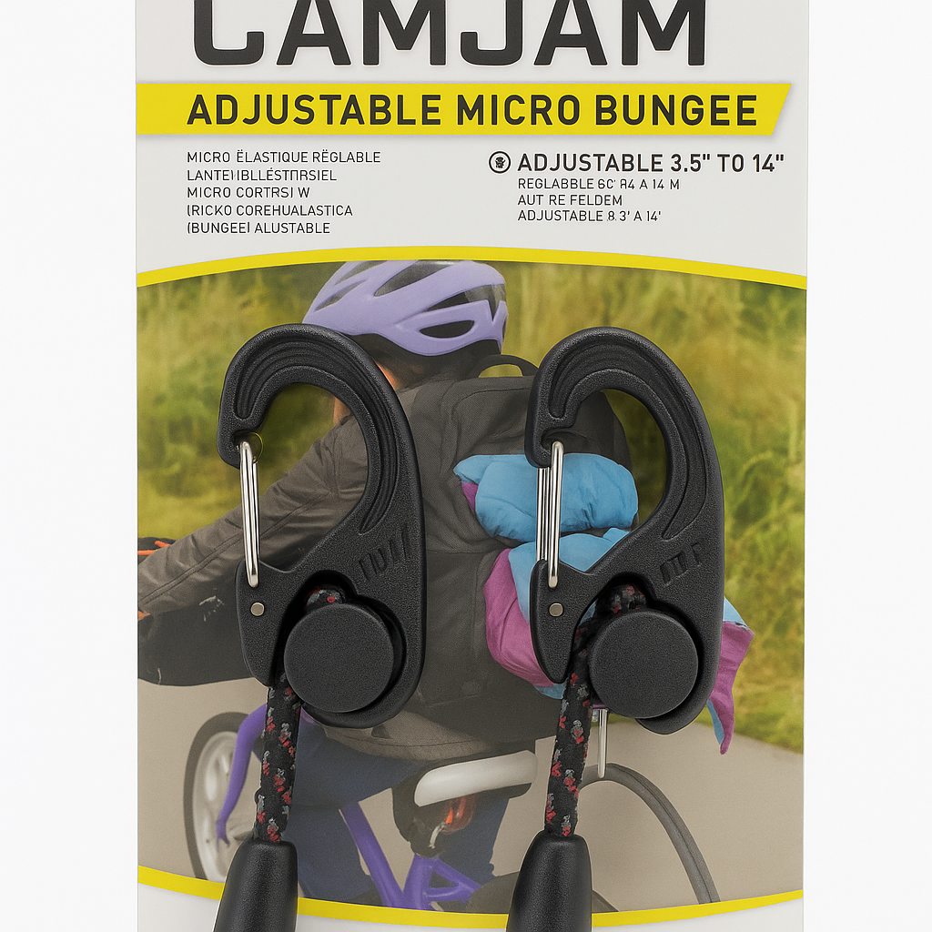 Nite Ize CamJam Adjustable Micro Bungee Cord With Carabiner Ends