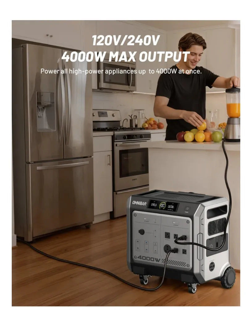Vanta 4000 Portable Power Station 4096Wh, 4000W (Peak 4096W)