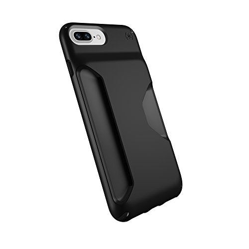 Speck Products Presidio Wallet Case For Iphone 8 Plus (Also Fits 7 Plus And 6s/6 Plus), Black/Black