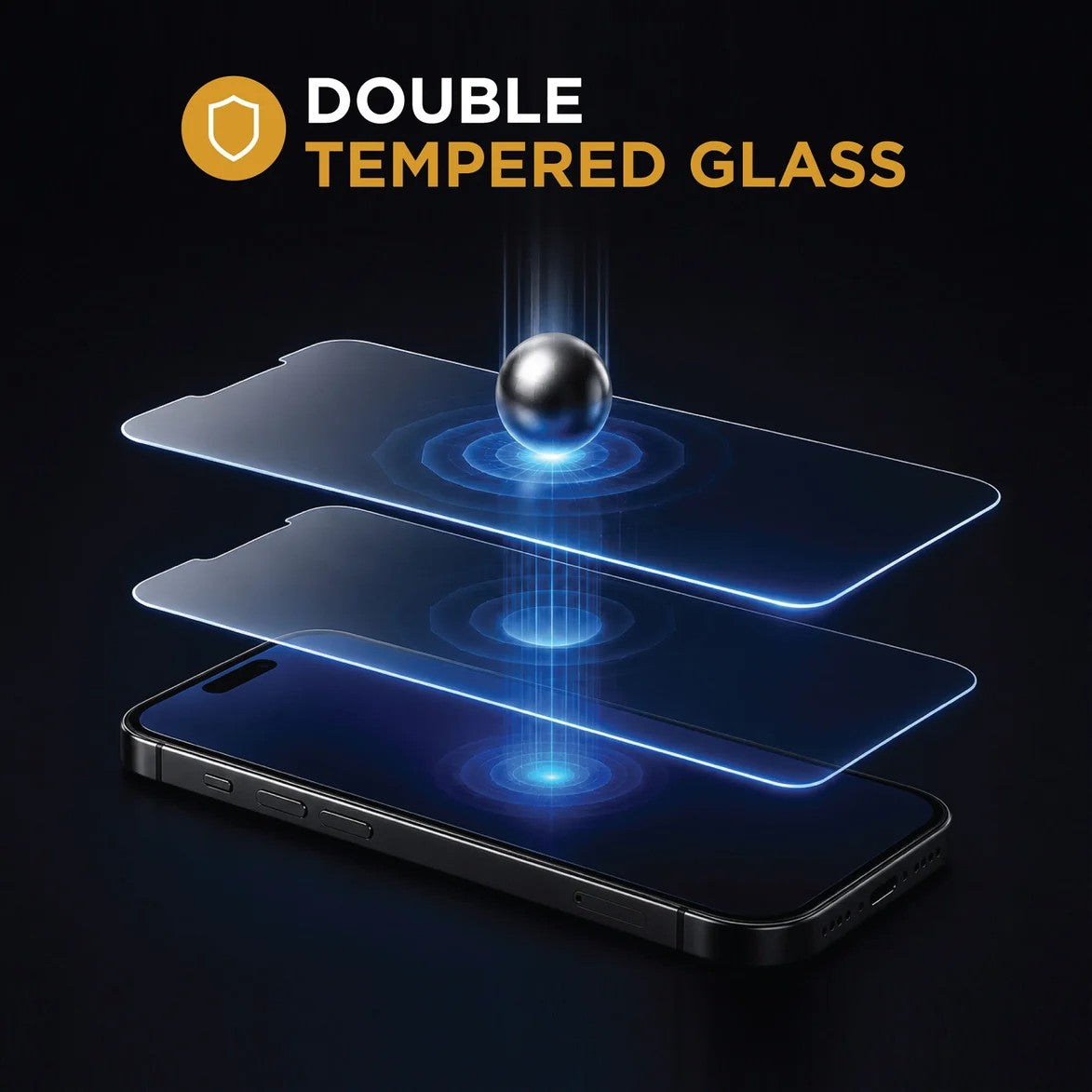 [810135813136] Simple Tempered Glass Screen Protector (Fits Iphone 16 Pro Max Only!)