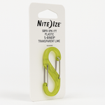 Nite Ize Plastic S Biner Carabiners Transparent Lime 2 Pack Outdoor Clip