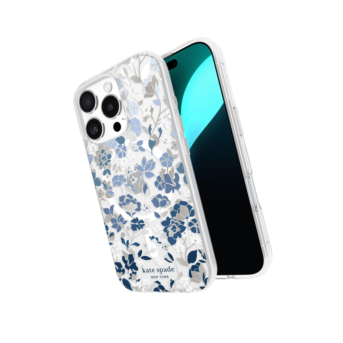 Kate Spade New York iPhone 16 Pro MagSafe Case Flowerbed Blue