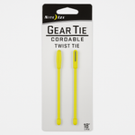 Nite Ize Gear Tie Cordable Twist Ties 18 Inch Neon Yellow 2 Pack