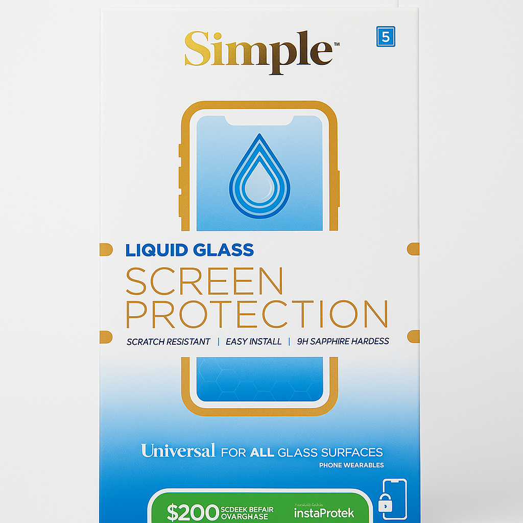 [810135811187] Simple Liquid Glass Universal Screen Protector
