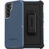 Otterbox Galaxy S22+ Defender Series Case - Fort Blue, Rugged & Durable, With Port Protection, Includes Holster Clip Kickstand