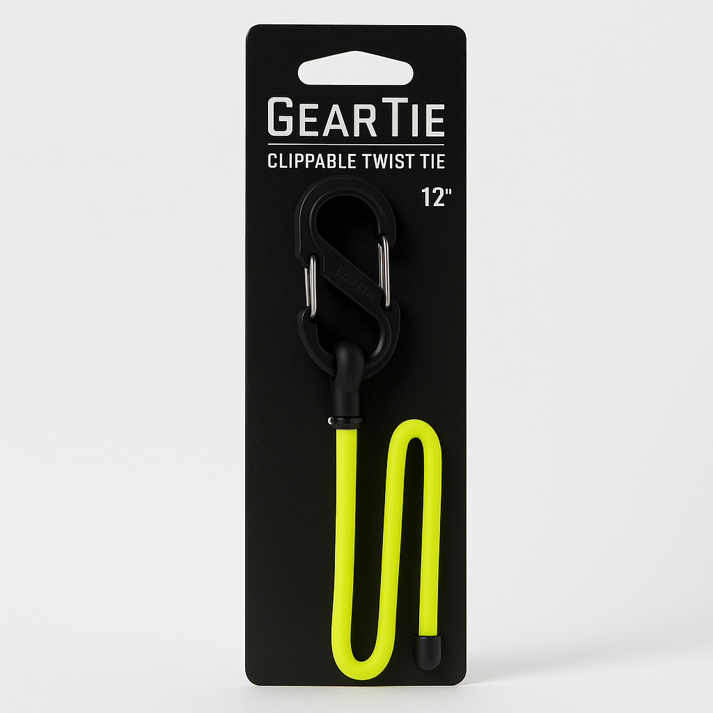 Nite Ize Gear Tie Clippable Twist Tie 12 Inch Neon Yellow