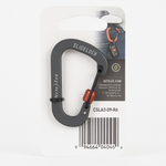 Nite Ize Size 3 SlideLock Carabiner Locking Aluminum Keychain Charcoal Grey