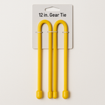 Nite Ize 12 Inch Yellow Gear Tie 2 Pack Reusable Rubber Twist Ties