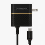 OtterBox 18W USB C To USB C Fast Wall Charging Kit Black Shimmer