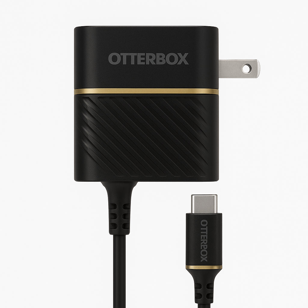 OtterBox 18W USB C To USB C Fast Wall Charging Kit Black Shimmer