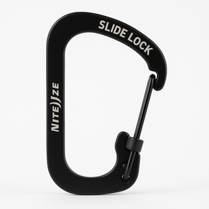 Nite Ize SlideLock Carabiner Number Two Black Heavy Duty Gear
