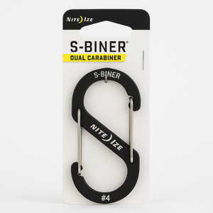 Nite Ize Size 4 S Biner Dual Carabiner Aluminum Charcoal Grey