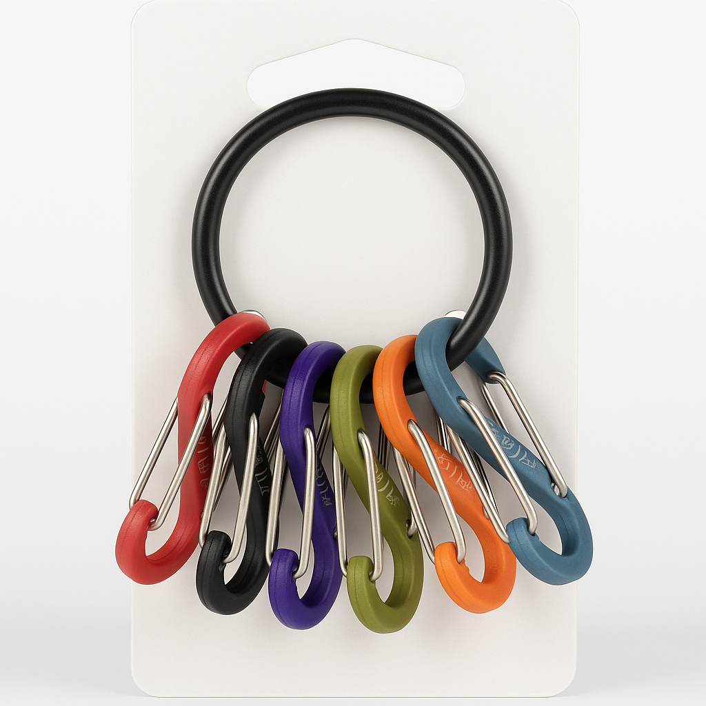 Nite Ize Black Stainless Steel S Biner Keyring Gear