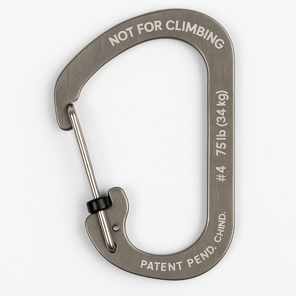 Nite Ize SlideLock Carabiner Size 4 Stainless Steel Outdoor