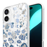 Kate Spade New York iPhone 16 Flowerbed Blue Gems Clear Protective Case