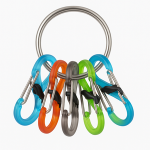 Nite Ize Stainless Steel Key Ring Locker With 5 S Biner Microlocks