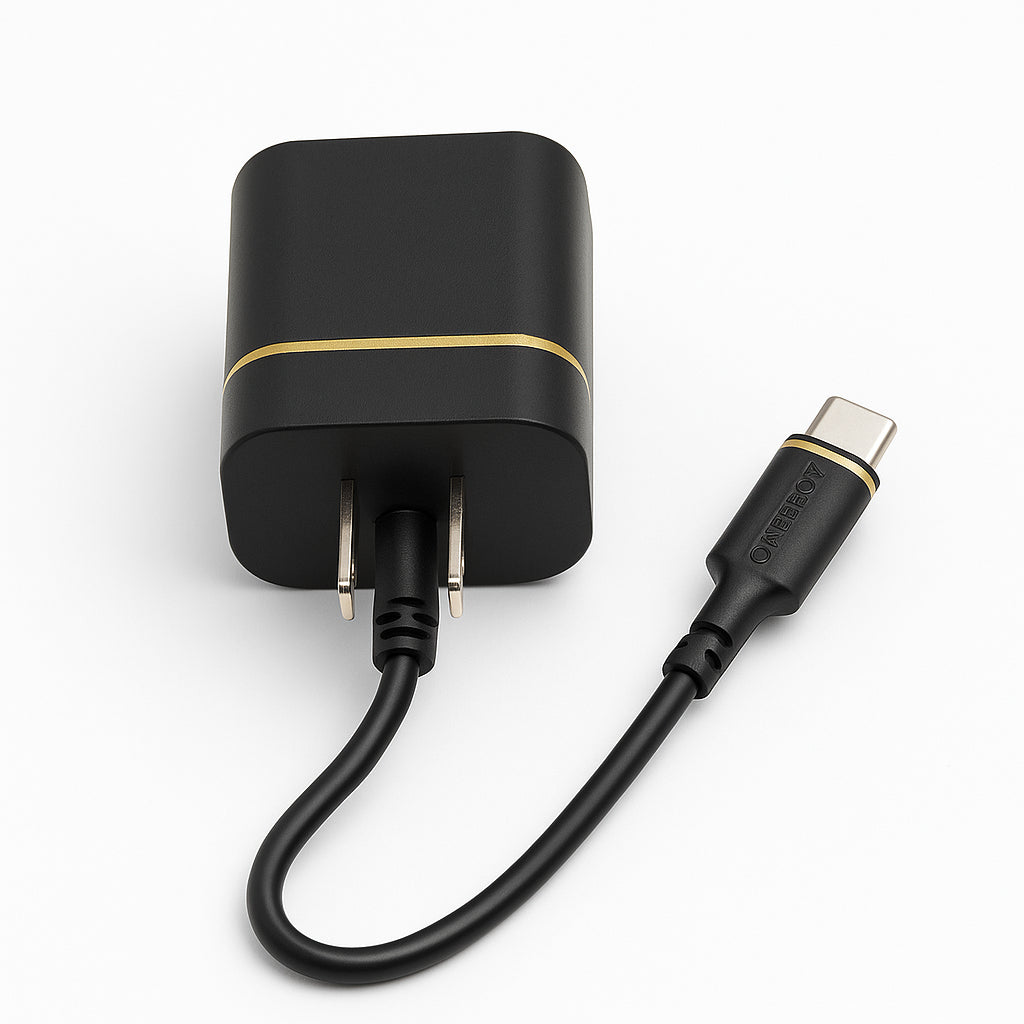 OtterBox 18W USB C To USB C Fast Wall Charging Kit Black Shimmer