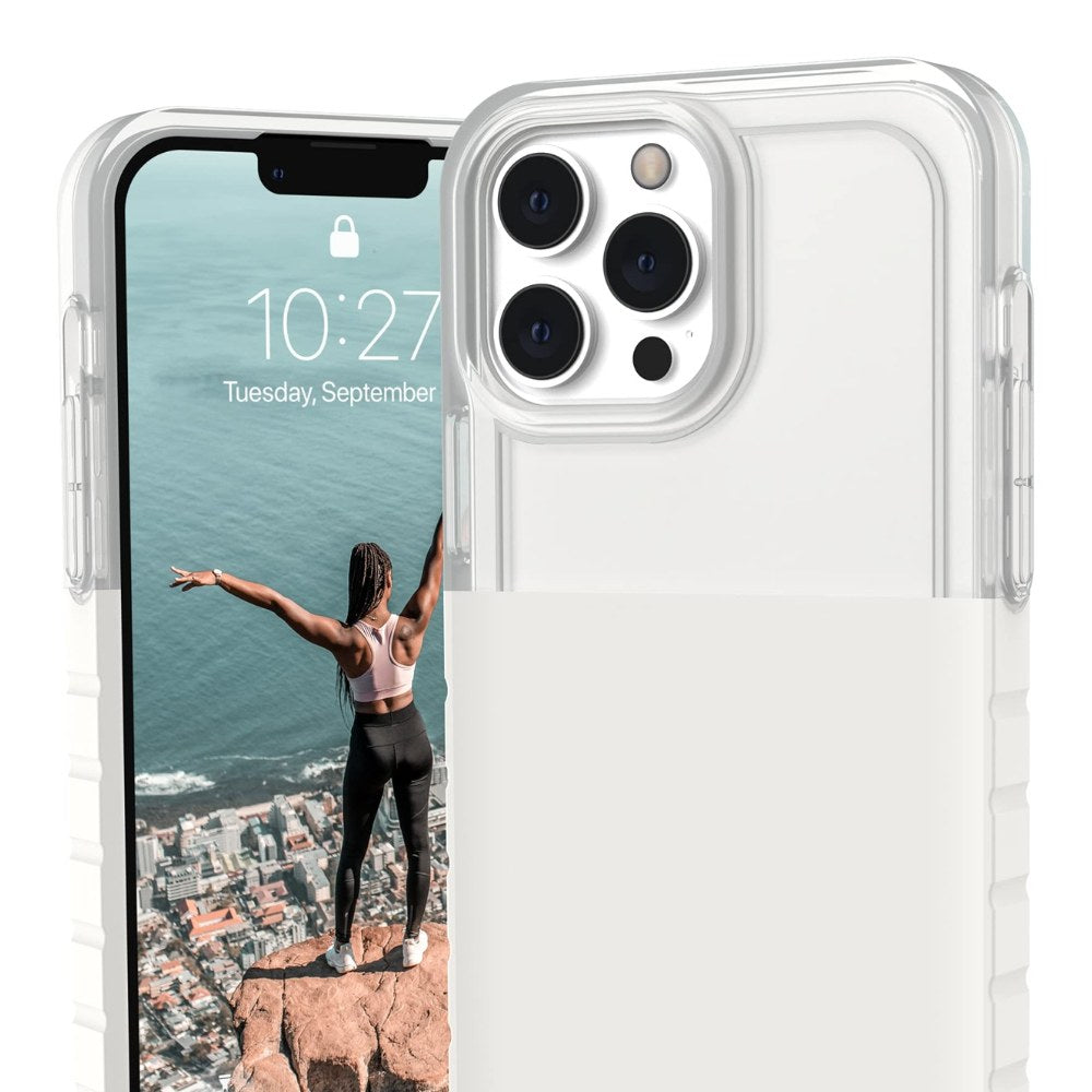 [810070365783] [U] By Uag Designed For Iphone 13 Pro Max Case White Marshmallow Dip Slim Lightweight Stylish Trendy Translucent Shock Absorbing Pc Tpu Modern Protective Phone Cover, [6.7 Inch Screen]