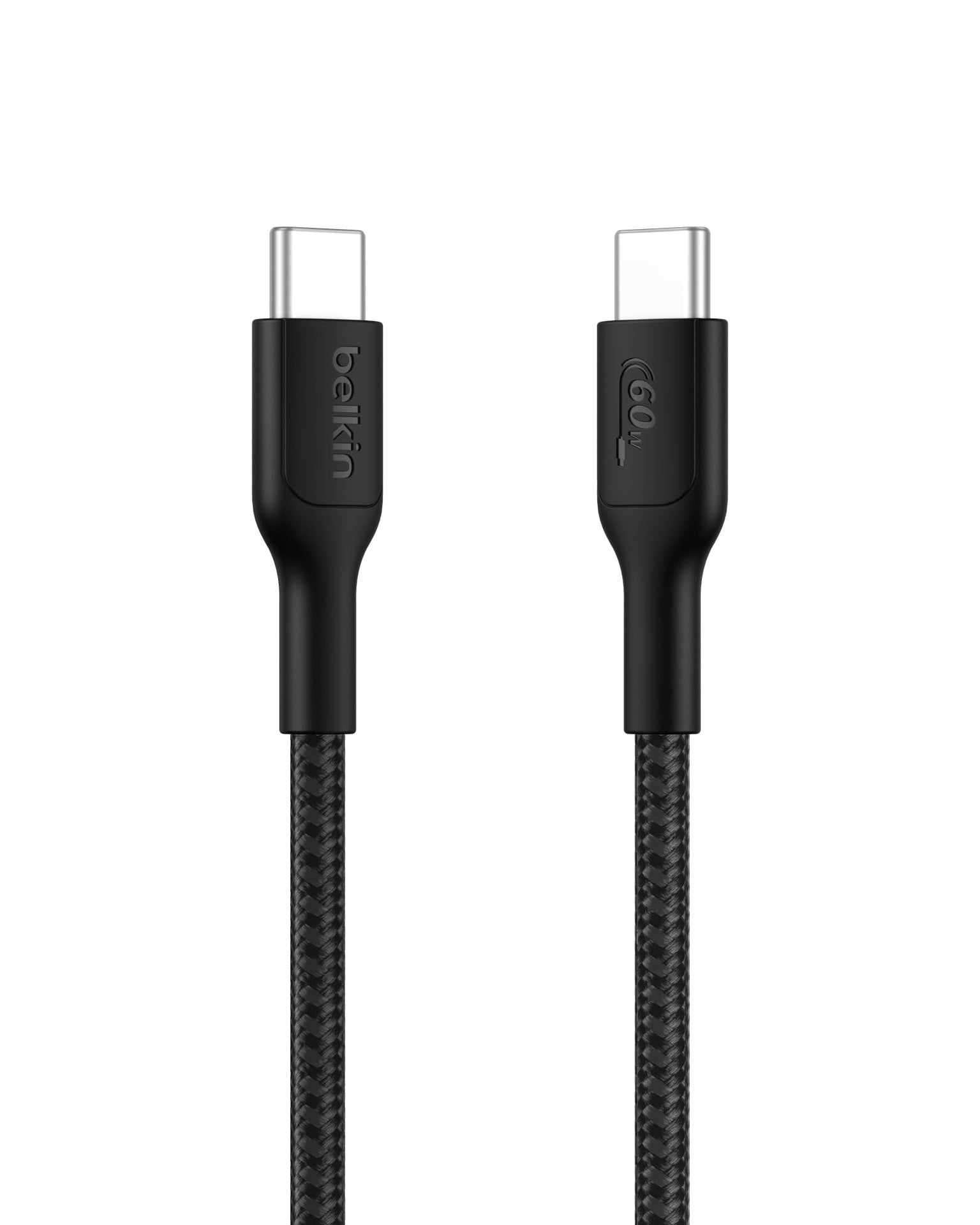 Belkin 2m USB C To USB C Braided Cable 60W Fast Charge PCR