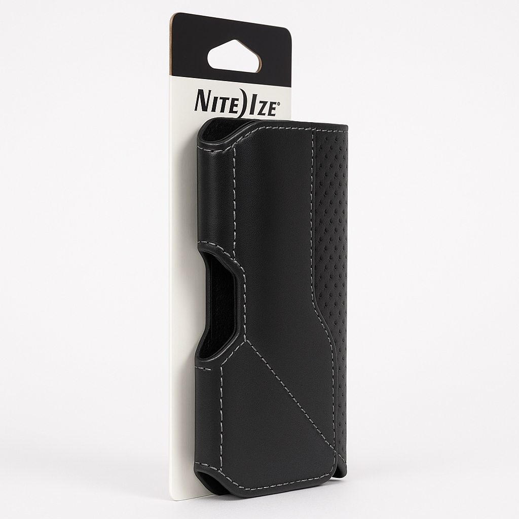 Nite Ize Executive Leather Holster Phone Case Large Secure Belt Clip