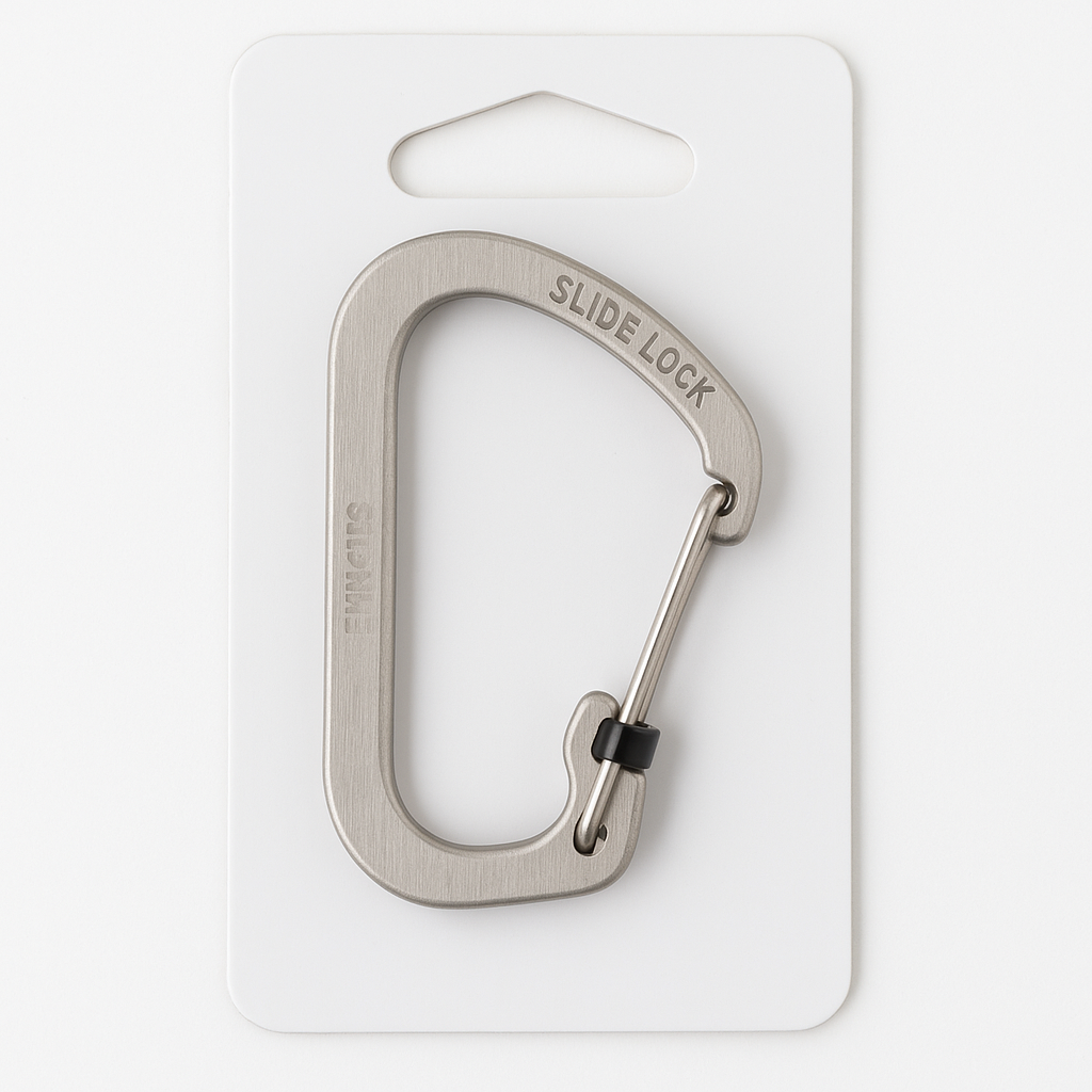 Nite Ize Size 3 Slidelock Locking Carabiner Stainless Steel Keychain