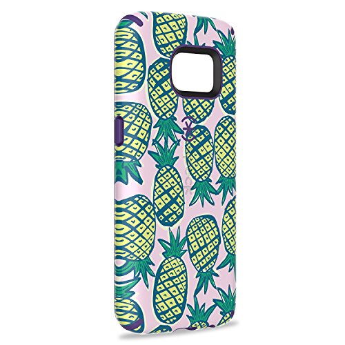 Speck Products Samsung Galaxy S7 Case, Candyshell Inked Case (Pineapple Pac/Knight Purple), Protective Case