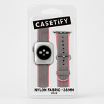 Casetify Apple Watch Band Nylon Fabric All Series 38mm Pink
