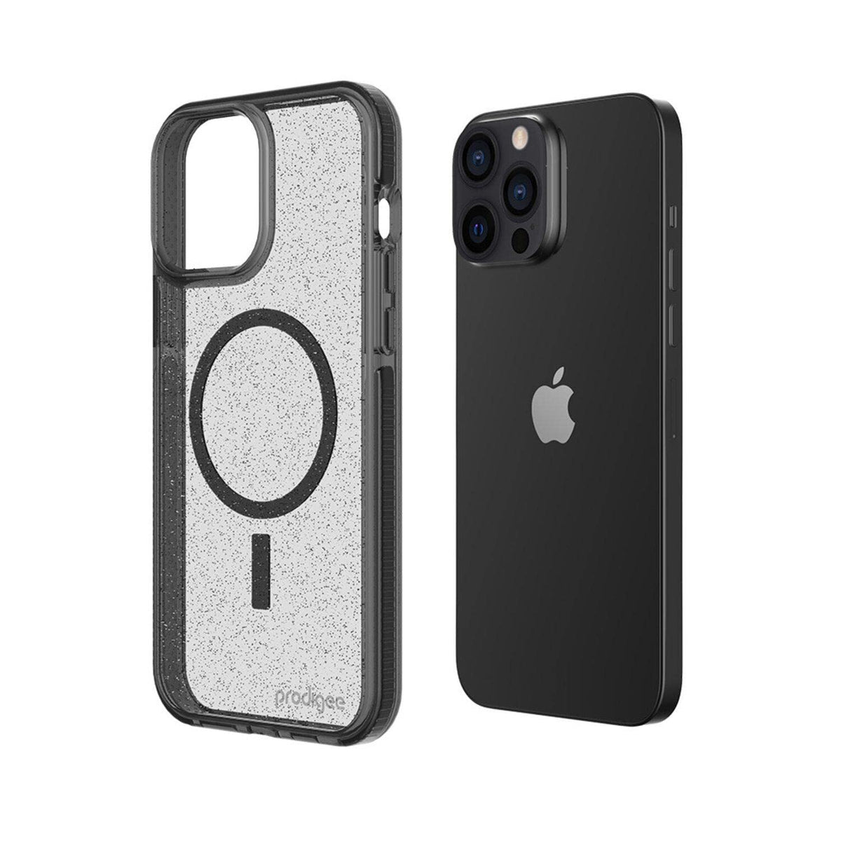 Prodigee Superstar Smoke + Mag | Apple Iphone 13 Pro Case | Sparkle Glitter |Drop Tested |Wireless Charging Compatible| Shockproof | 6.1 Inch - 810023952565