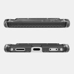 Itskins Hybrid R // Clear Hinge Magnetic Protective Phone Case For Galaxy Z Flip7, Anti-Yellowing, Shockproof Cover, Scratch-Resistant, Enhanced Grip With Ultra Sensitive Buttons - Smoke - 810176653777