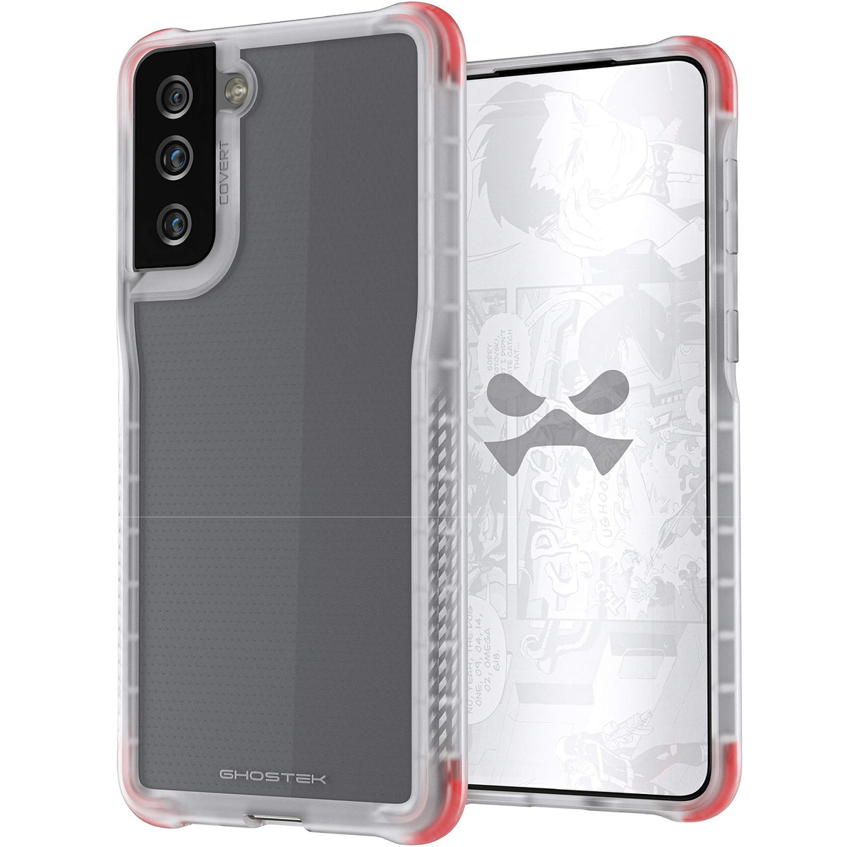 Ghostek Covert Samsung Galaxy S21 Plus Case Clear Protective Phone Cover With Durable Slim Design Bumper Grip Protection Supports Wireless Charging Designed For 2021 S21 + 5g (6.7inch) (Clear) - 811663038732