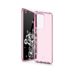 Itskins Spectrum Clear Protective Phone Case Compatible With Samsung Galaxy S20 Ultra, Slim Hybrid Case, Anti-Yellowing, And Heavy Duty Shockproof Cover, Military Phone Case | Light Pink - 4894465481063
