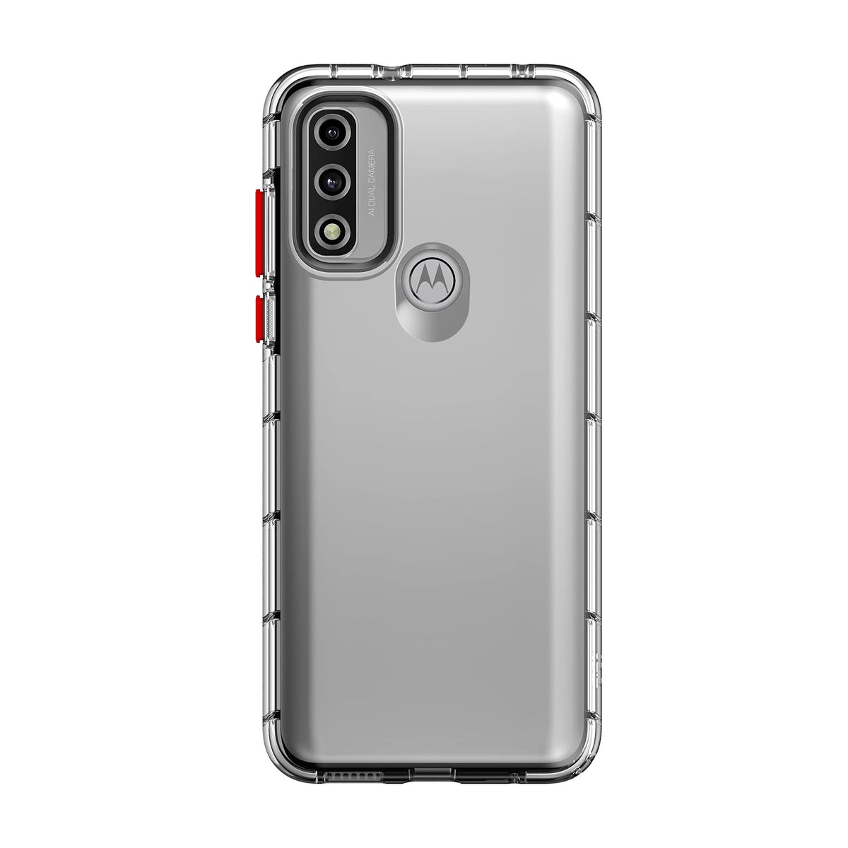 Zizo Surge Series For Moto G Pure Case - Sleek Clear Case Customizable Buttons - Clear - 888488335636