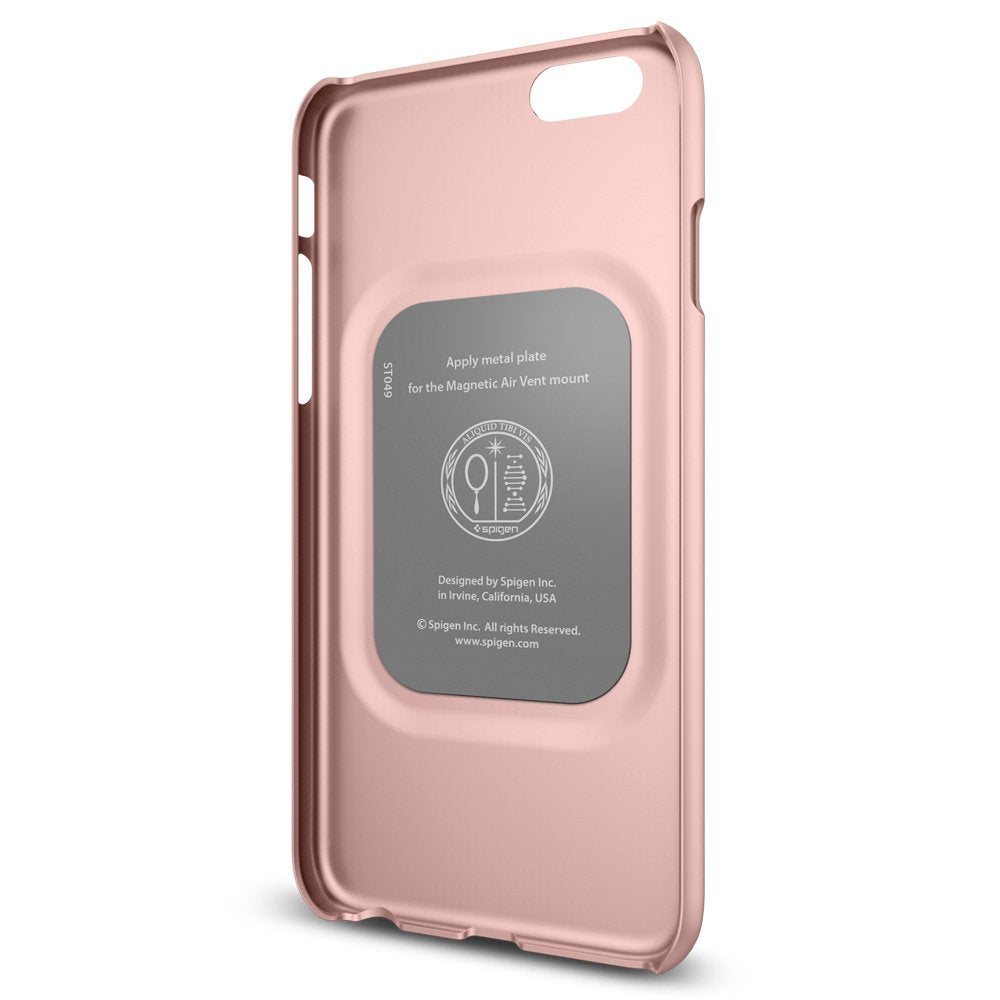Spigen Thin Fit Iphone 6s Case With Premium Matte Finish Coating And Qnmp Compatible For Iphone 6s 2015 - Rose Gold - 8809466641015