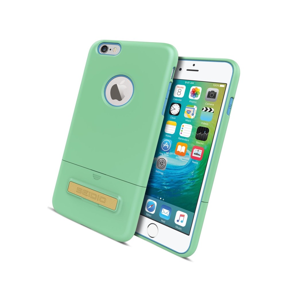 Seidio Surface With Metal Kickstand Case For Iphone 6 Plus/6s Plus [Slim Case] - Non-Retail Packaging - Mint/Blue - 849718014035