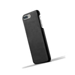 Mujjo Moulded Edge Leather Case For Iphone 8 Plus, Iphone 7 Plus | Premium Genuine Leather, Natural Aging Effect | Pocket For 2-3 Cards (Black) - 8718546171642