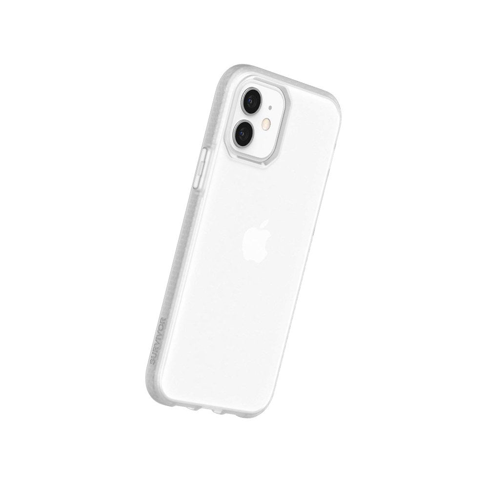 Griffin Survivor Clear Case, Military Standard, For Apple Iphone 12/12 Pro (6.1 Inches), Thin Design, Shock-Absorbing Corners, Qi Compatible Mobile Phone Case, Transparent, Gip-051-Clr - 191058118349