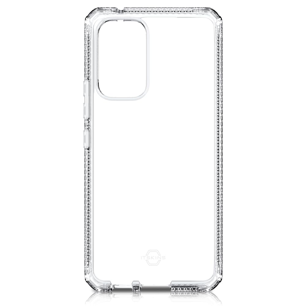 Itskins Spectrum // Clear Protective Phone Case Compatible With Samsung Galaxy A53 5g (Usa Ver), Slim Hybrid Case, Anti-Yellowing, And Heavy Duty Shockproof Cover, Military Phone Case - Transparent - 888842971548