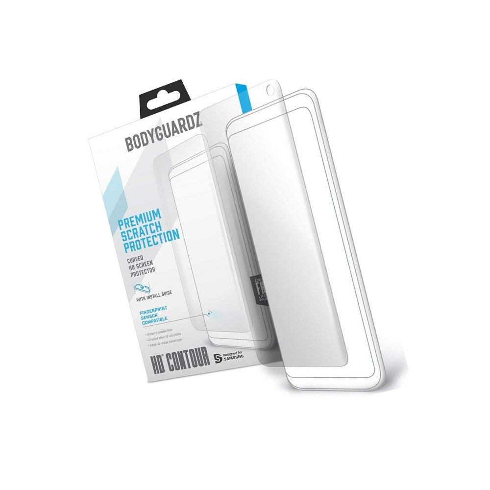 Bodyguardz - Hd Contour Edge-To-Edge Hardened Pet Screen Protector Compatible With Samsung Galaxy S10 - 846237056812
