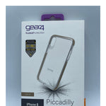 Gear4 Ic8picgld Piccadilly Clear Case With Advanced Impact Protection [ Protected By D3o ], Slim, Tough Design For Iphone X/Xs Â€“ Gold, Piccadilly, Piccadilly - Gold - 4895200203605