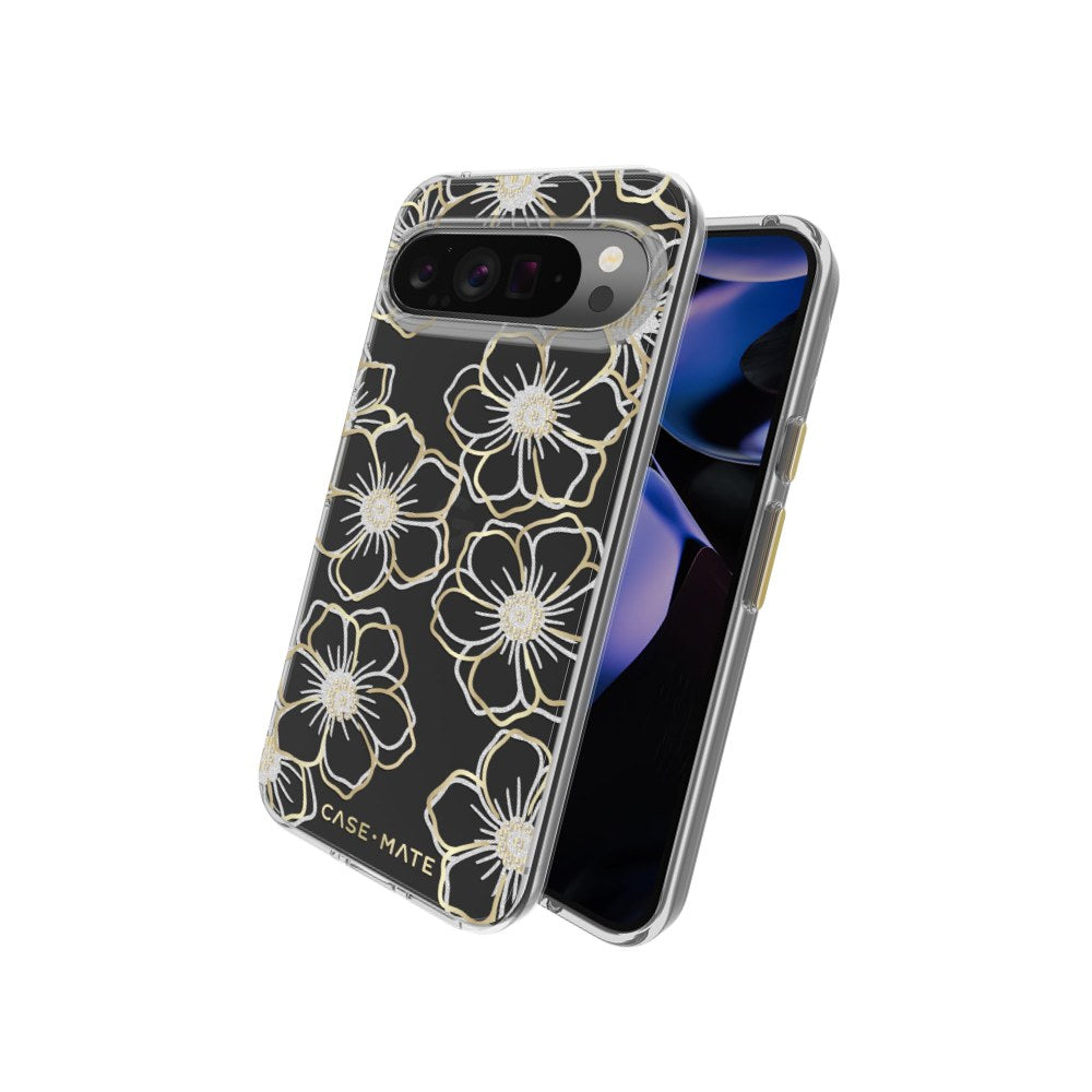 Case Mate Google Pixel 9 Pro XL Floral Gems Wireless Charging Shockproof Case