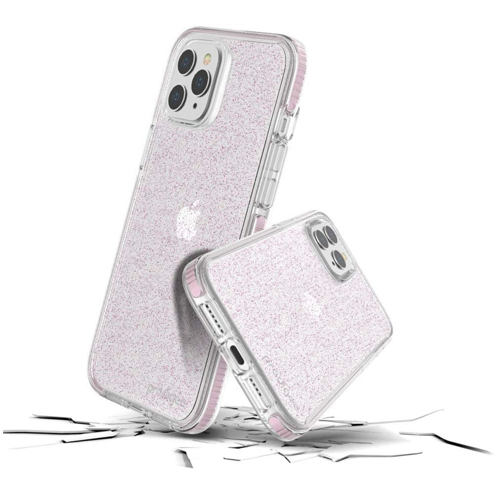Prodigee Superstar Rose|Iphone 12 Pro Max | Sparkle Glitter |Military Grade Drop Tested|Wireless Charging Compatible| Shockproof | 6.7 Inch - 810023951292