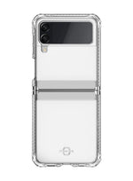 Itskins Hybrid Clear Protective Phone Case Compatible With Samsung Galaxy Z Flip3 5g, Slim Hybrid Case, Anti-Yellowing And Heavy Duty Shockproof Cover, Military Phone Case |Transparent - 888842498298